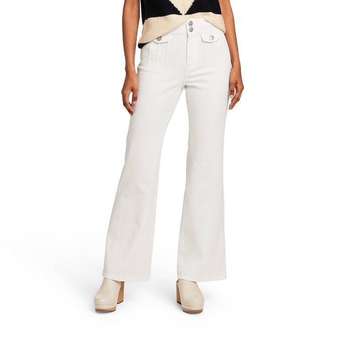 Women's High-Rise Flare Jeans - Victor Glemaud x Target White | Target