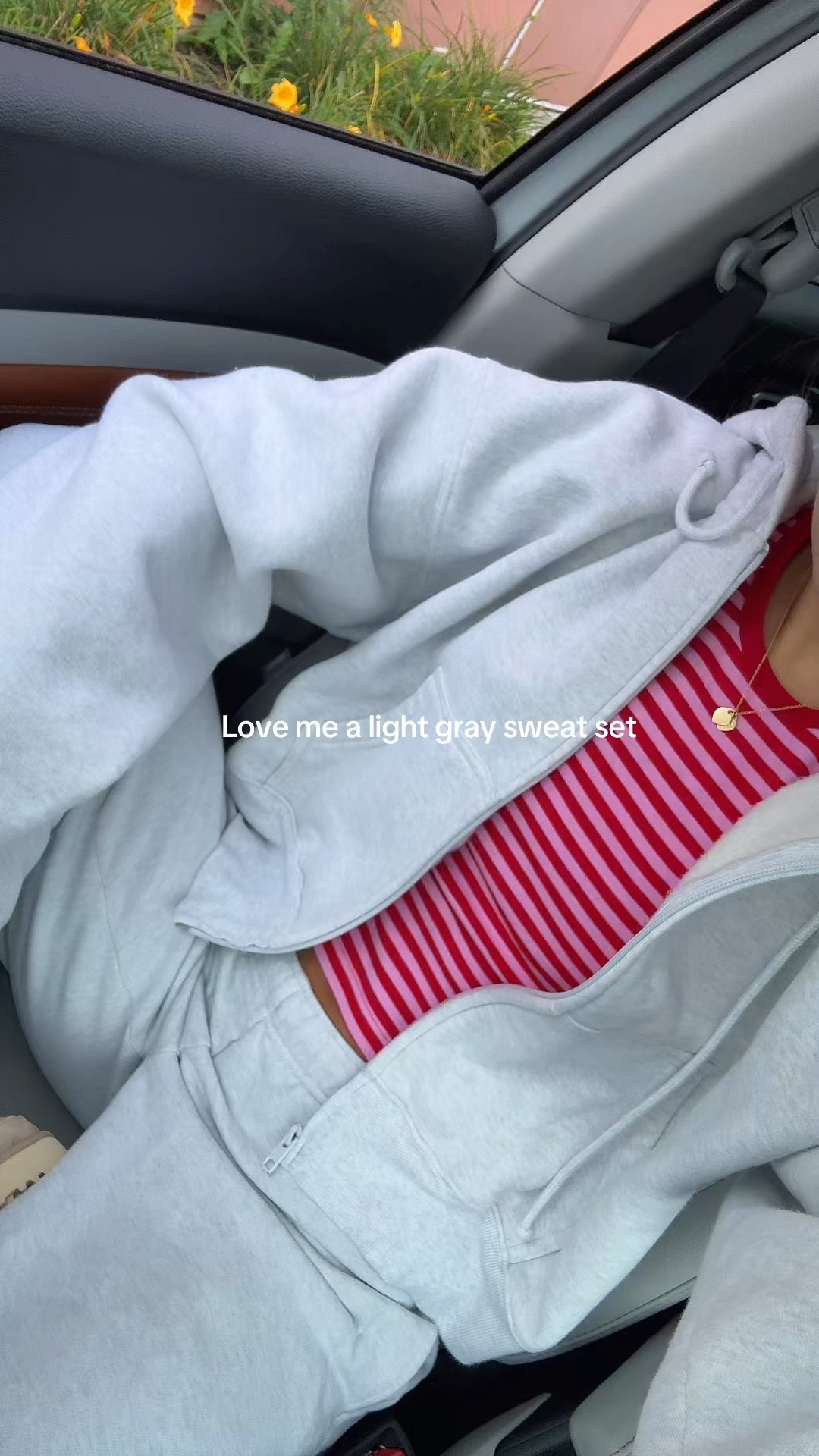 Aritiza gray sweat set