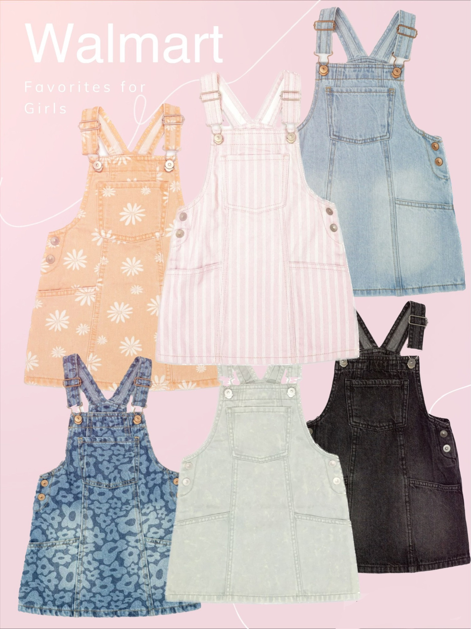 Love these patterned denim jumpers for toddler girls from Walmart!

#LTKfamily #LTKkids #LTKbaby