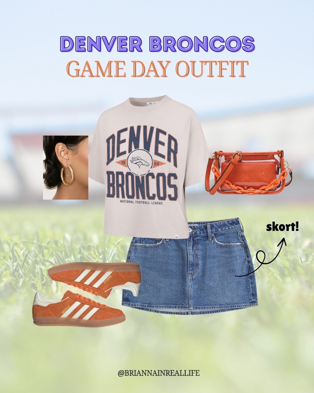 REQUESTED: Broncos Game Day Outfit 🤍🧡💙

#LTKStyleTip #LTKSeasonal #LTKFindsUnder50