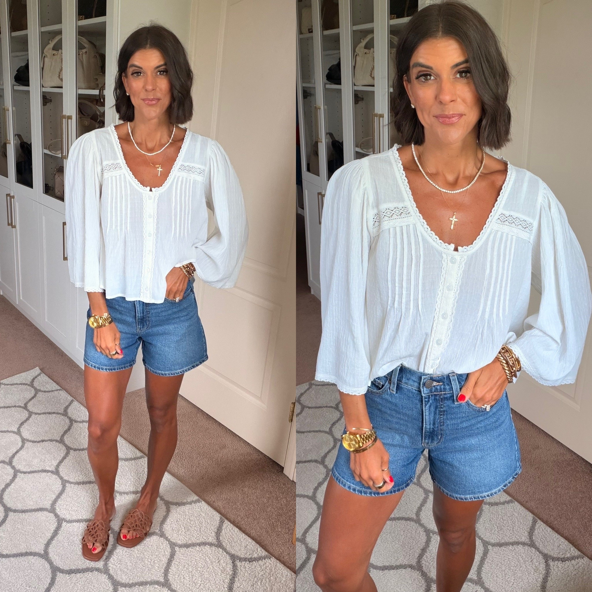 Love this Walmart top! Size xs 
Size 0 in shorts

#LTKSaleAlert #LTKootd #LTKstorytime