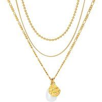 BELORO Halskette - Necklace Layering Multi Chain Pearl - in gold - für Damen | Fashionette (DE)