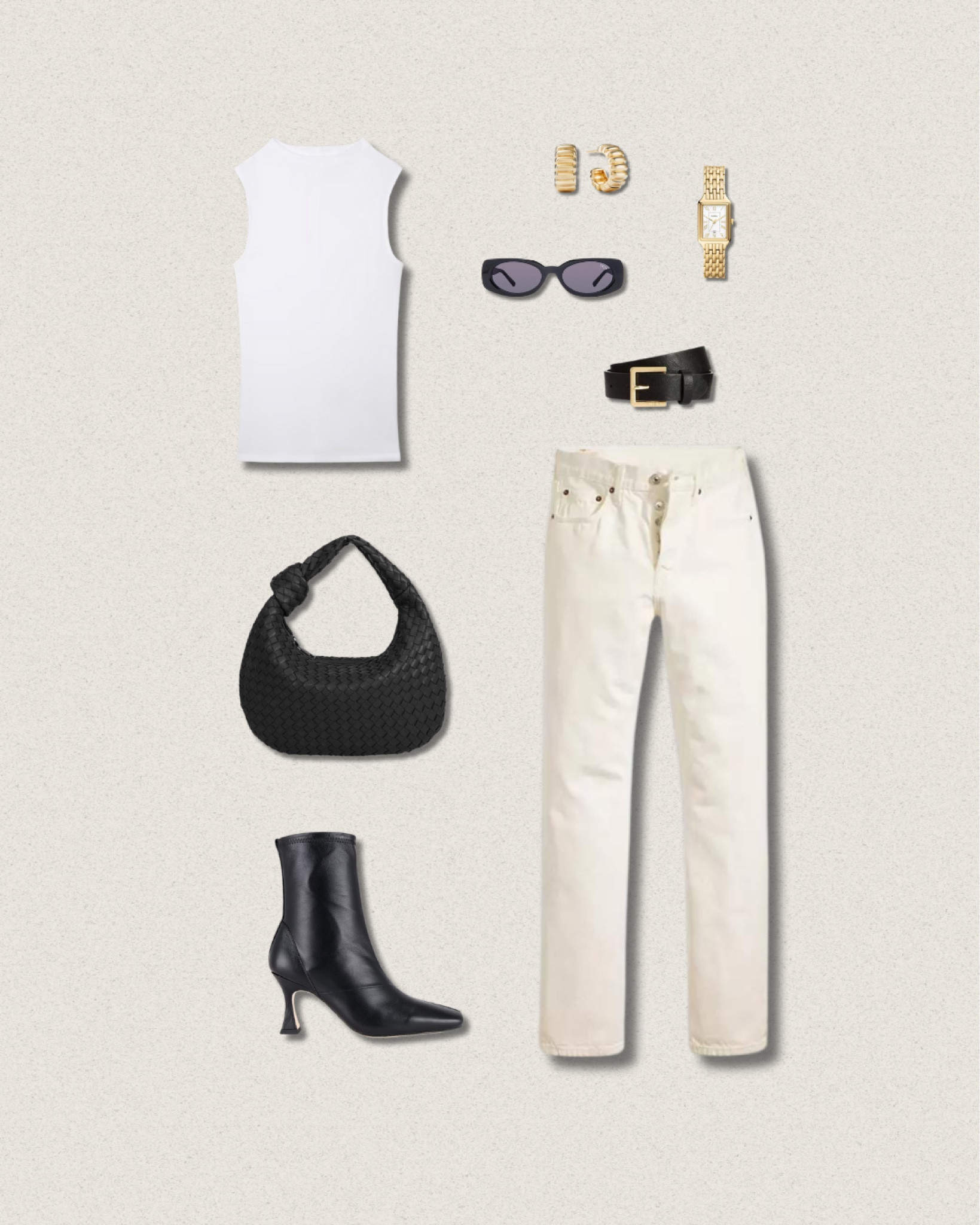 The perfect bright neutrals for spring 😍 Mock neck top with white jeans and black accessories always hits! ✨

#LTKshoecrush #LTKstyletip #LTKworkwear