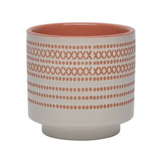 5" Peach Pattern Round Ceramic Pot by Ashland® | Michaels | Michaels Stores