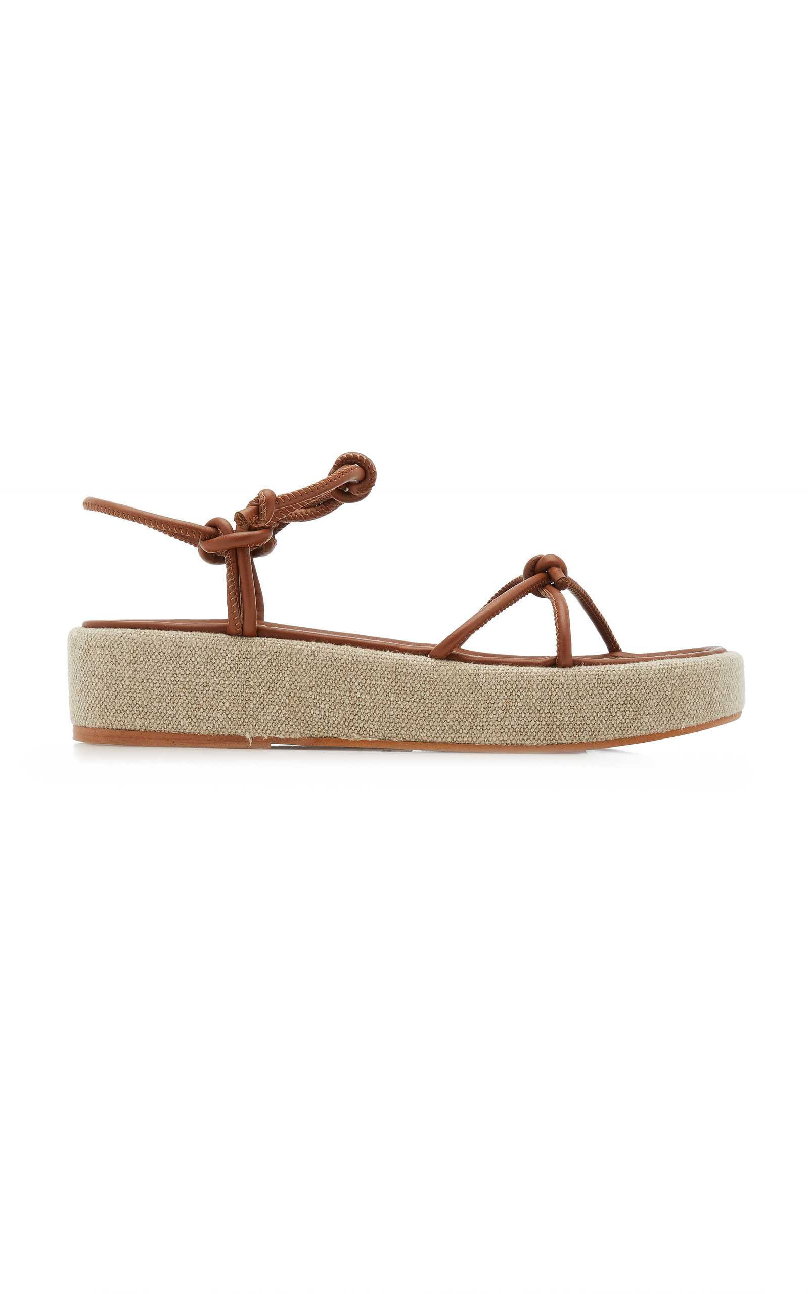 Heather Vegan Leather Platform Sandals | Moda Operandi (Global)