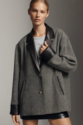 Lamarque Evie Herringbone Blazer | Anthropologie (US)