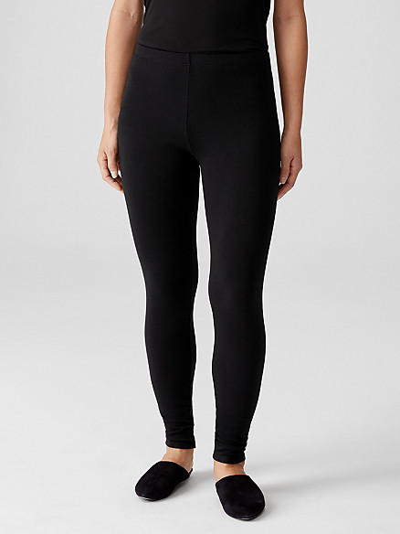 Cozy Brushed Terry Leggings | Eileen Fisher