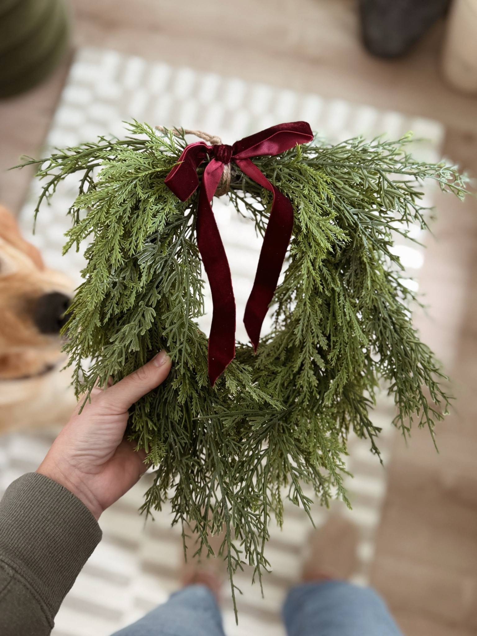 $10 mini wreaths back in stock! Perfect for  attaching to dining chairs, counter stools, mirrors, etc  

#LTKHome #LTKHoliday #LTKSeasonal