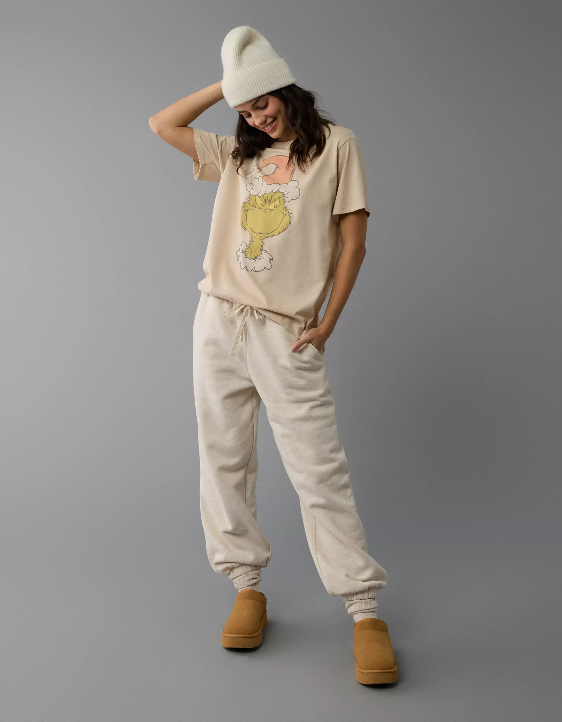 AE Holiday Grinch Graphic T-Shirt | American Eagle Outfitters (US & CA)