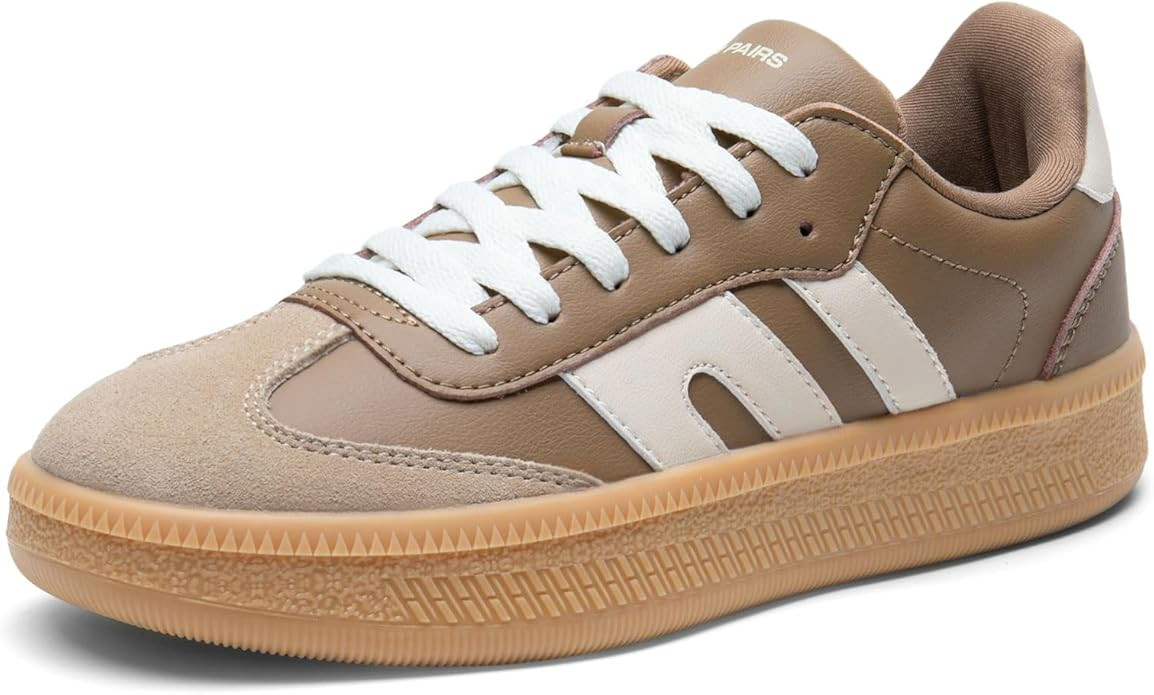 DREAM PAIRS Women's Tennis Sneakers Walking Casual Lace-Up Footwear Comfortable Fashion Sneakers ... | Amazon (US)