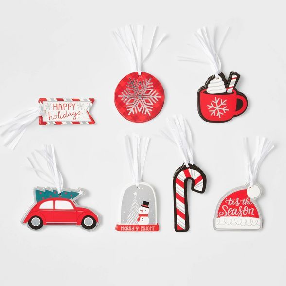 50ct Can of Gift Tags Red/White - Wondershop™ | Target
