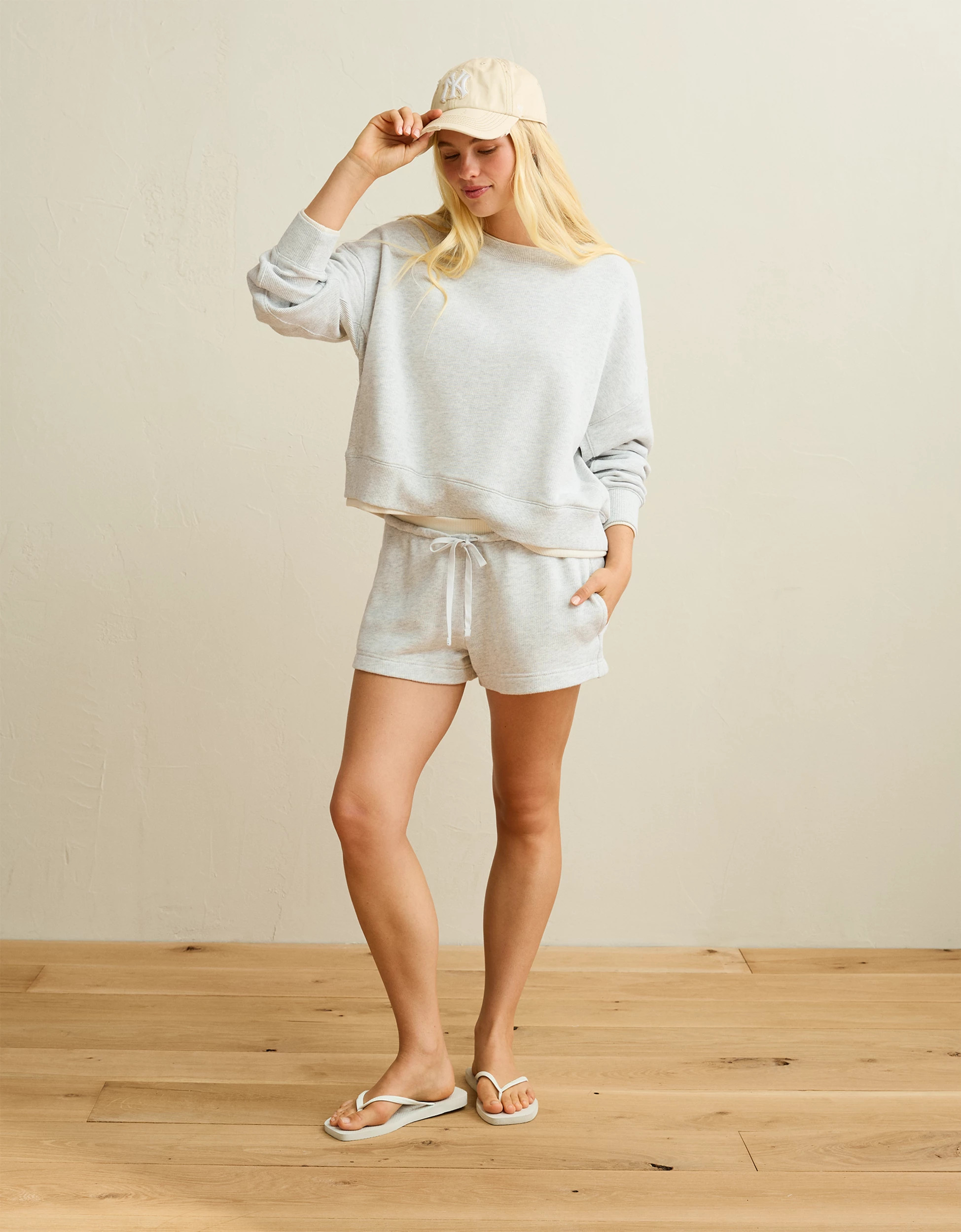 Matching Set AE Twice As Nice Lightweight Crew Neck Sweatshirt | American Eagle Outfitters (US & CA)