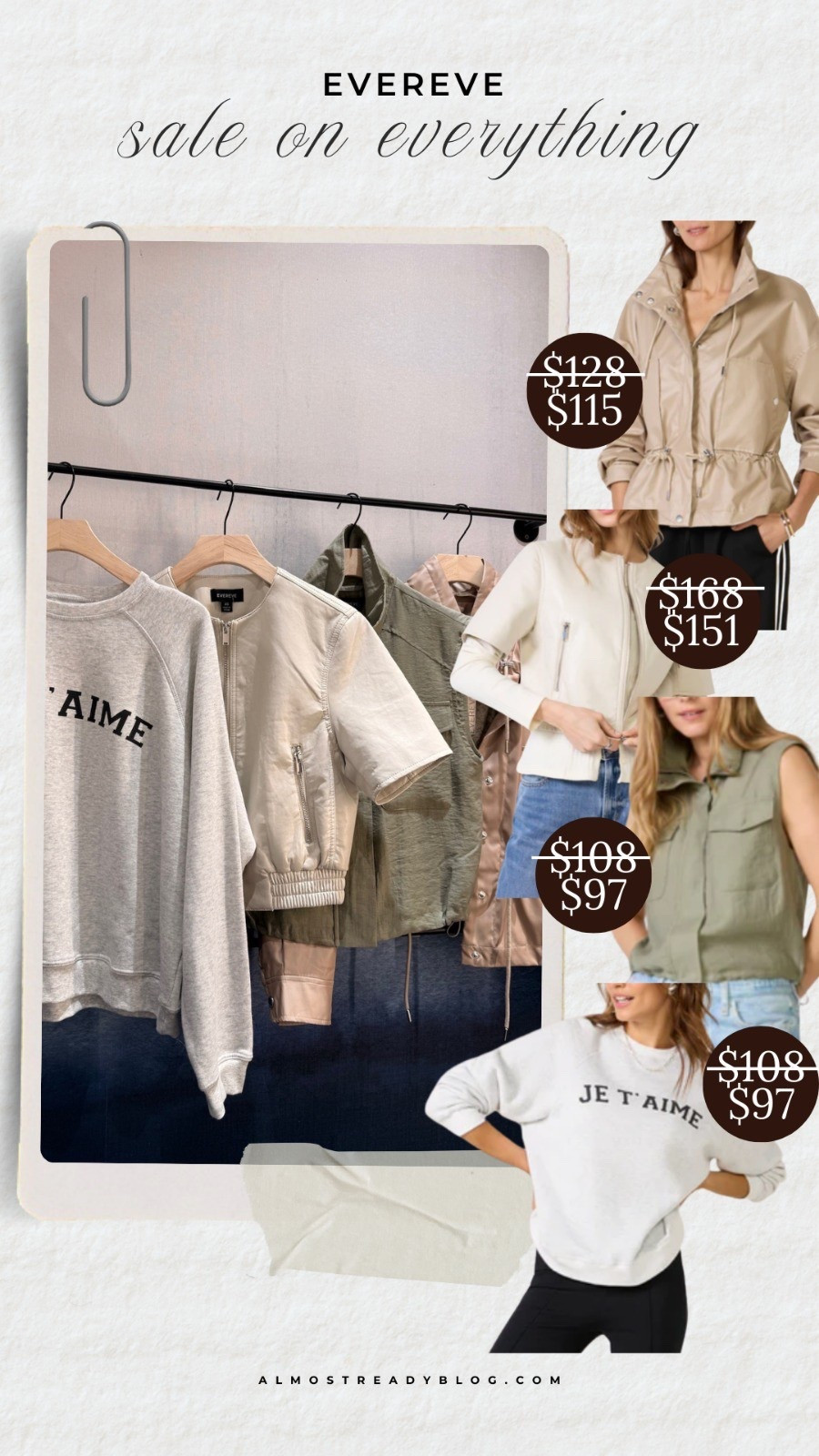 Evereve Spring Sale! I usually wear XS on their tops and jackets - if you get the sweatpant jeans you’ll want to size down! 



spring jacket, spring outfit, spring fashion, mules,  jeans, wardrobe staples, amanda west, almost ready blog 

 

#LTKSaleAlert #LTKOver40