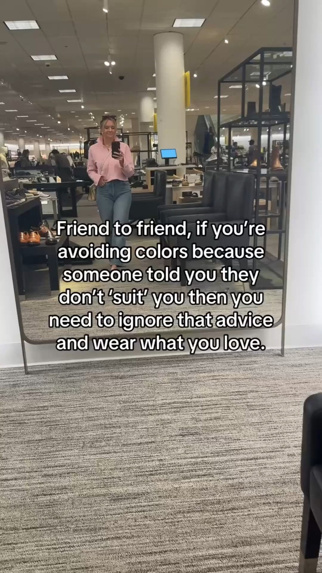 Someone once told you that you’re a “winter” or can’t wear orange or whatever—and you’ve been playing it safe ever since. Here’s the truth: if a color makes YOU feel amazing, wear it. Personal style isn’t about following arbitrary color rules—it’s about what makes you feel confident. Wear the color. Own it. You’ll be surprised how good it looks when you stop second-guessing yourself. 💬 Ready to build confidence in your style? Comment SPRING to learn more about our personal styling services.