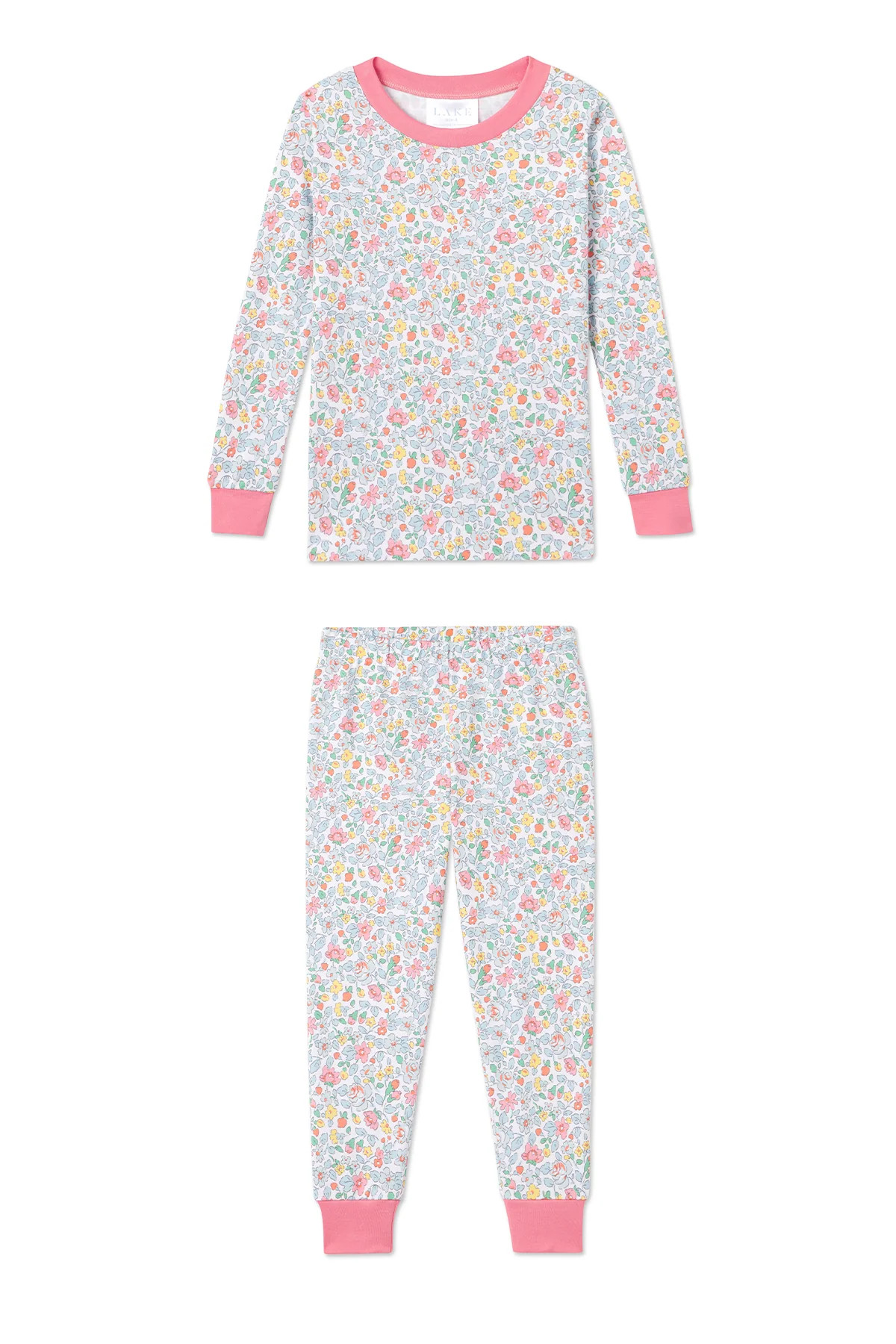 Kids Long-Long Set in Elizabeth Floral | Lake Pajamas