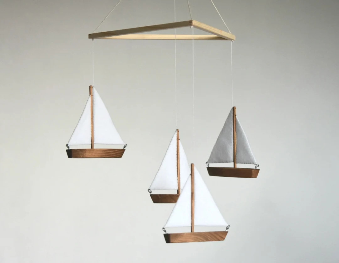 Ocean Baby Mobile, Sailing Boat Baby Mobile, Ship Mobile, Sea Baby Mobile, Baby Ocean Baby Mobile... | Etsy (US)