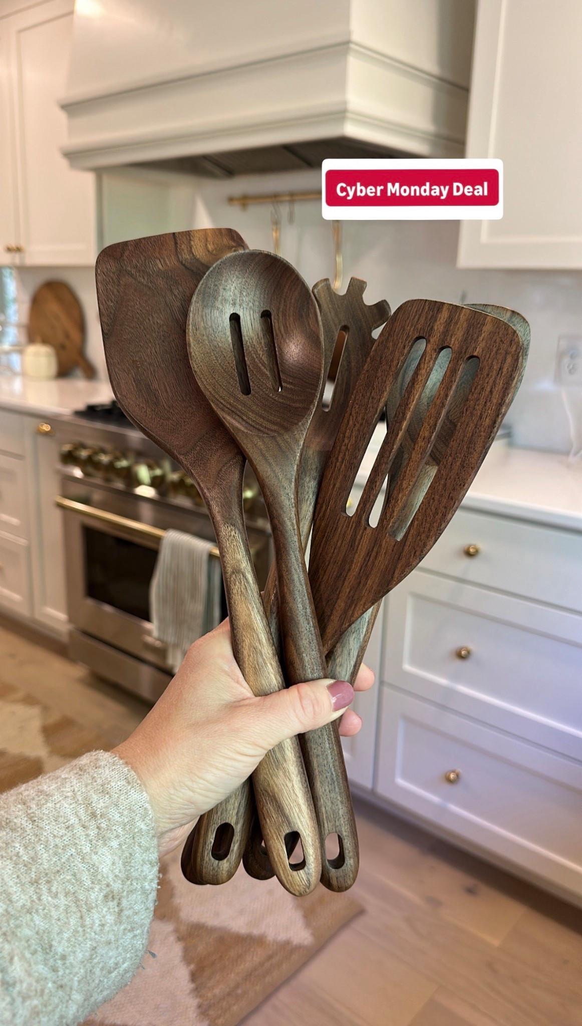 My nontoxic walnut cooking utensils are on sale for Black Friday and Cyber Monday deals with Amazon! 

@amazon #ad #founditonamazon #WinterFavorites2025

#LTKHome #LTKSaleAlert #LTKHoliday