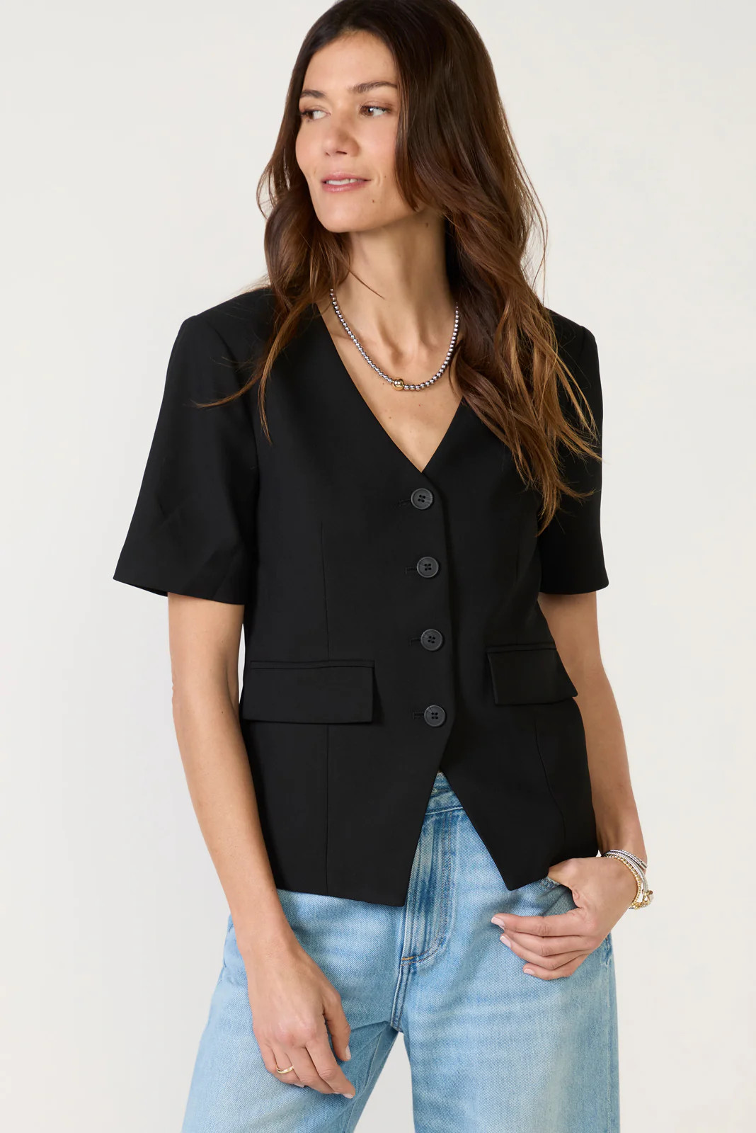 Sophia Short Sleeve Blazer | Evereve