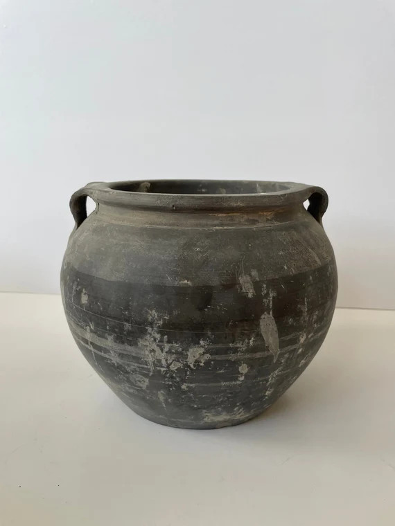 Medium Handled Vintage Clay Pot | Etsy (US)