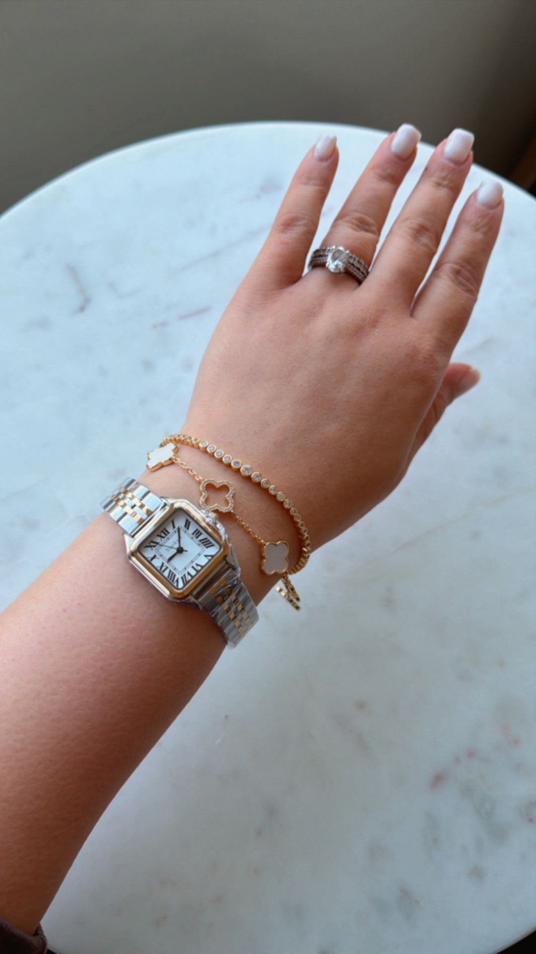 Designer inspired-good quality jewelry pieces 
#amazonfind #amazonjewelry #designerinspired #stainlesssteel #goldplated #womenwatch #vancleefinspired #tennisbracelet #earrings

#LTKgrwm #LTKootd #LTKU