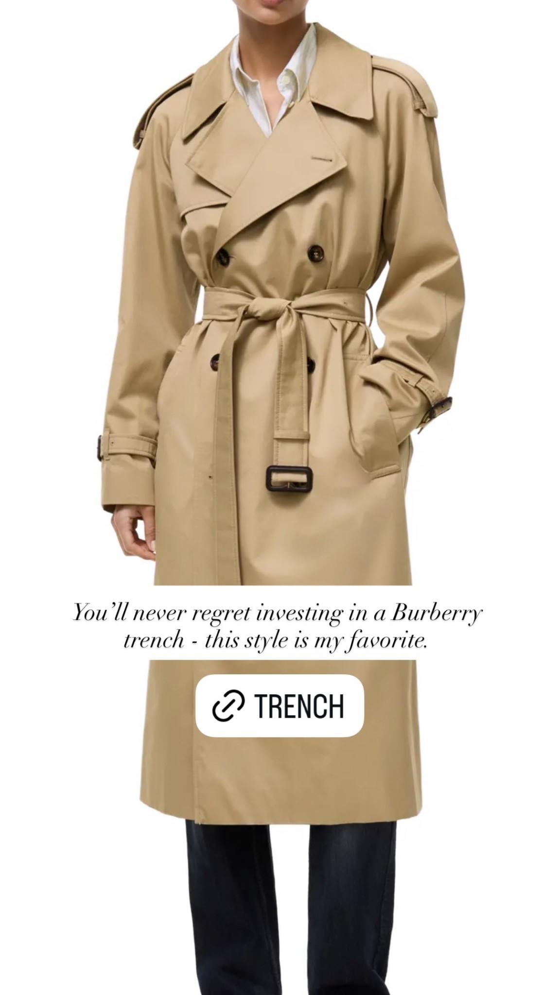 You’ll never regret investing in a Burberry trench - this style is my favorite! Fall coat, trench coat.

#LTKSeasonal #LTKTravel #LTKstorytime
