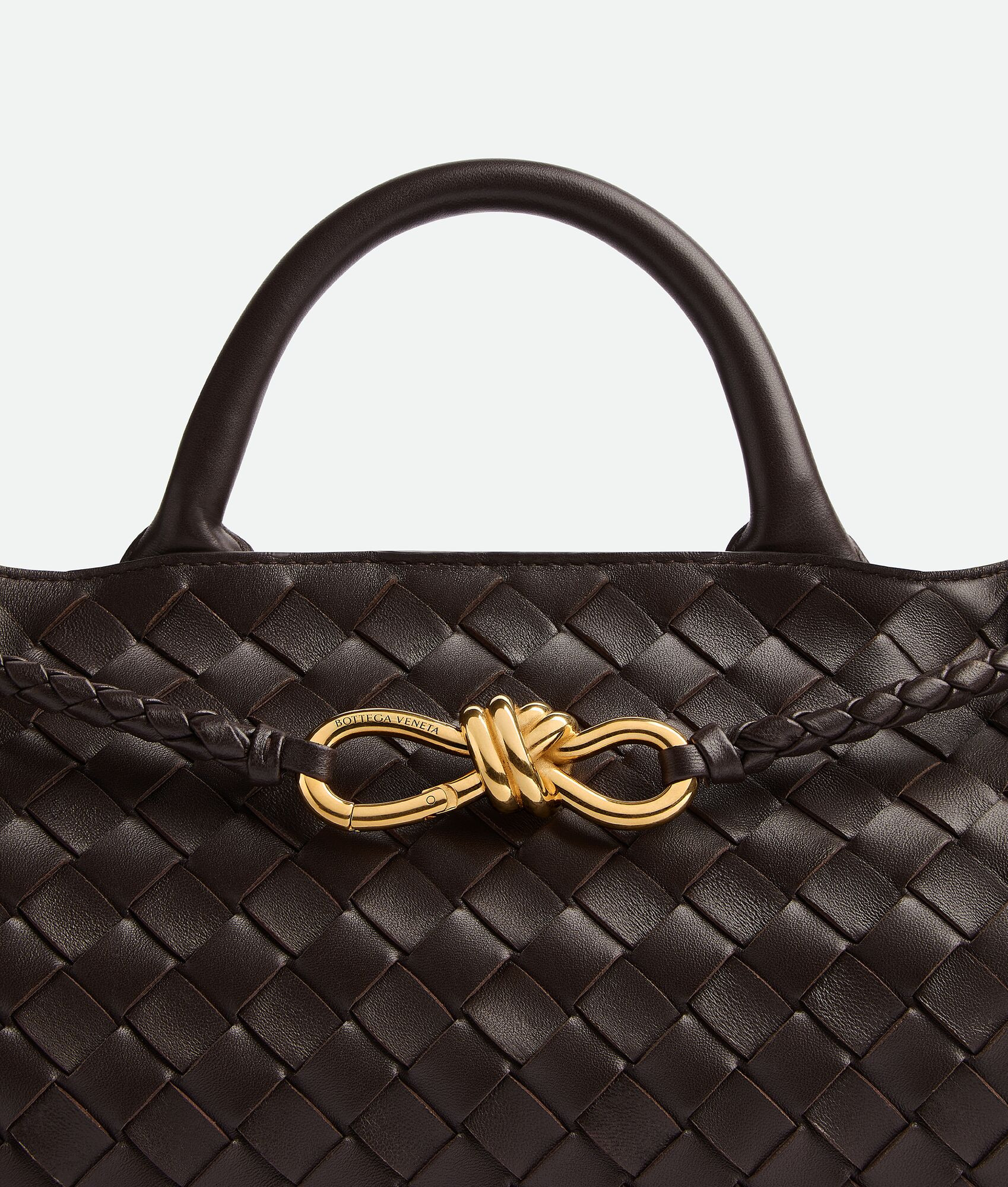 Bottega Veneta® Women's East-West Andiamo in Fondant. Shop online now. | Bottega Veneta