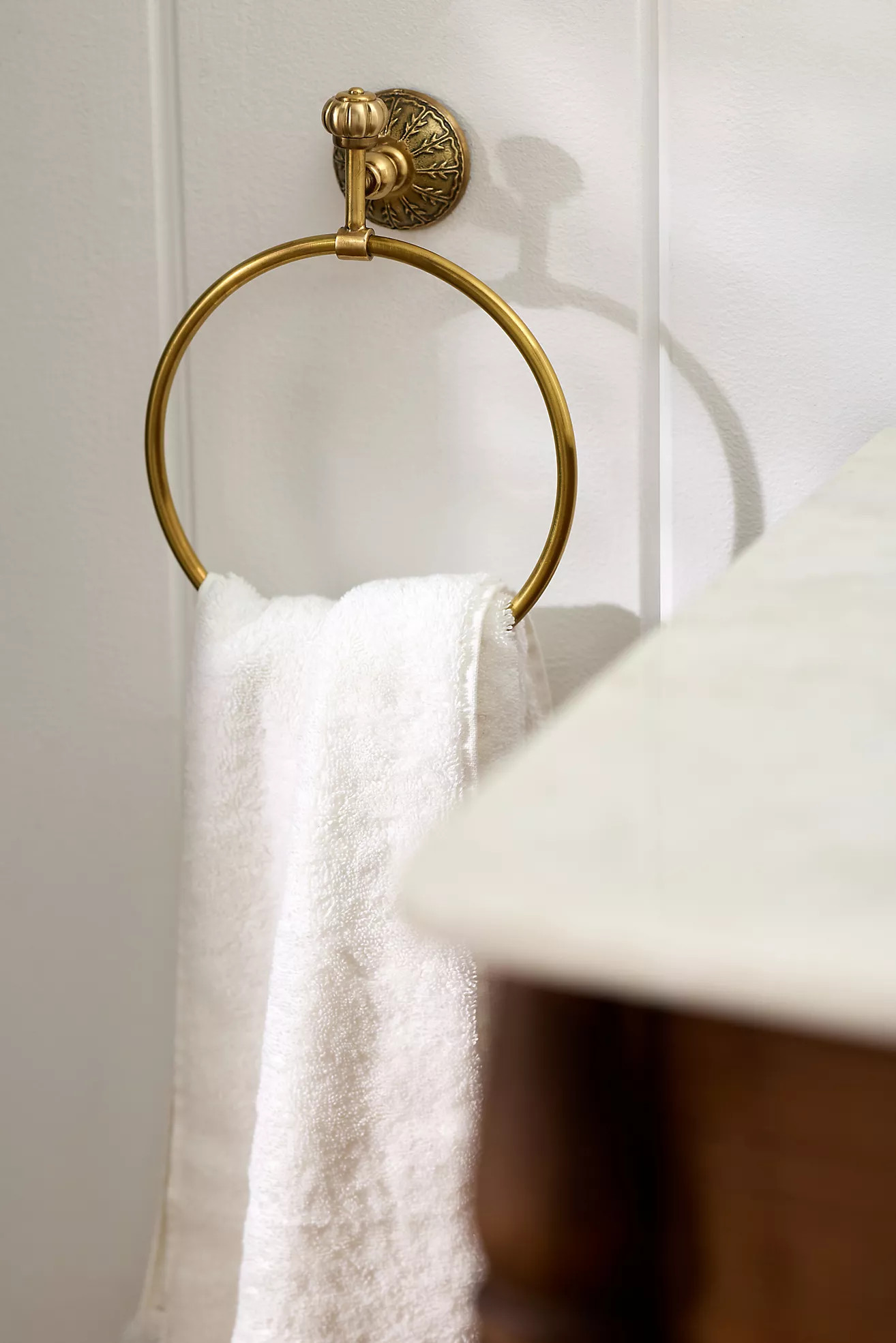 Eloise Brass Towel Ring | Anthropologie (US)