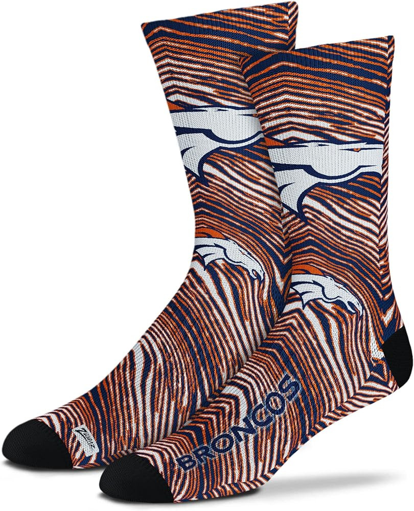 Zubaz By For Bare Feet NFL Zubified Youth One Size Dress Socks | Amazon (US)