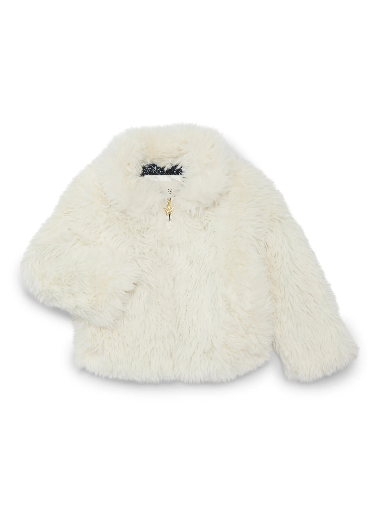 Jessica Simpson Girls Faux Fur Hooded Jacket, XS-2XL | Walmart (US)