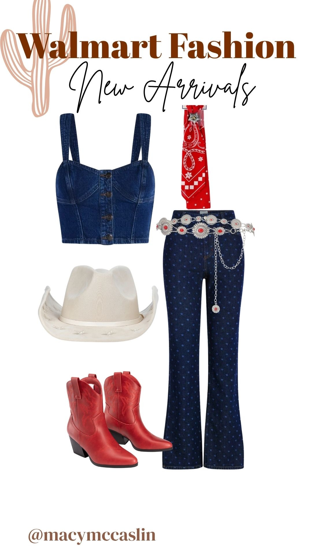 Western Barbie vibes 🤠❤️ this Walmart outfit is so fun for summer concerts + rodeo nights! 

 #LTKootd #LTKSeasonal