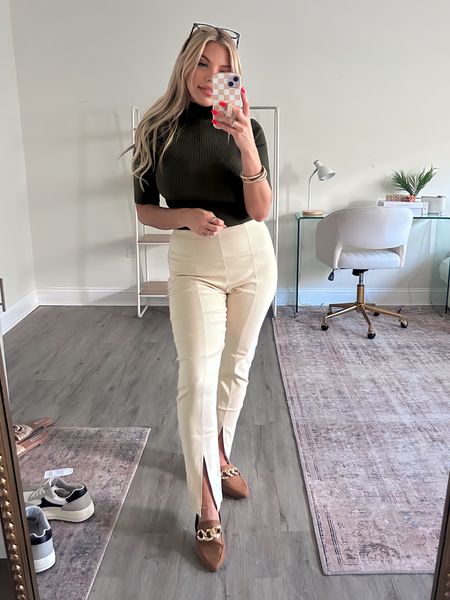 Walmart workwear outfit idea🖤Size small in top. (TTS) and medium in pants 