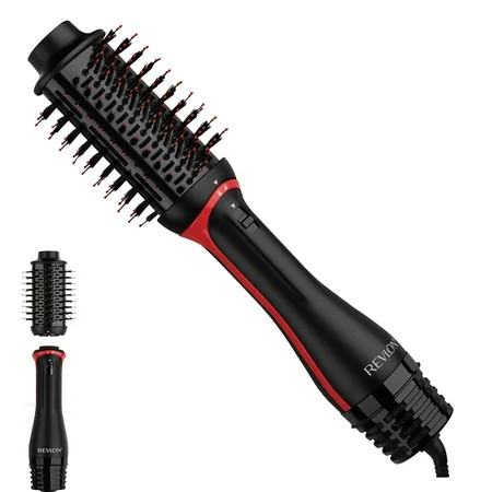 Revlon One-Step Volumizer PLUS Hair Dryer and Hot Air Brush, Black | Walmart (US)