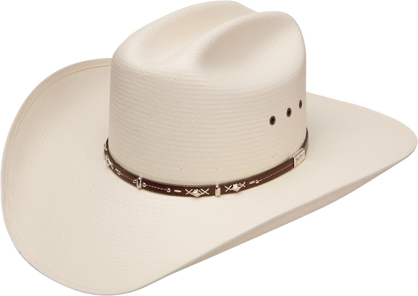 RESISTOL Men's George Strait Hazer 10X Shantung Straw Cowboy Hat Natural 7 1/4 | Amazon (US)