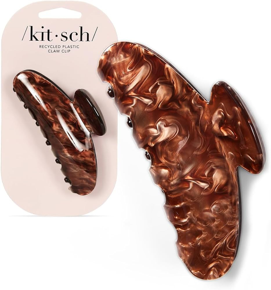 Kitsch Eco-Friendly Marble Claw Clip for Hair | Stylish Hair Clip for Thin Hair | Clamp | Holiday... | Amazon (US)