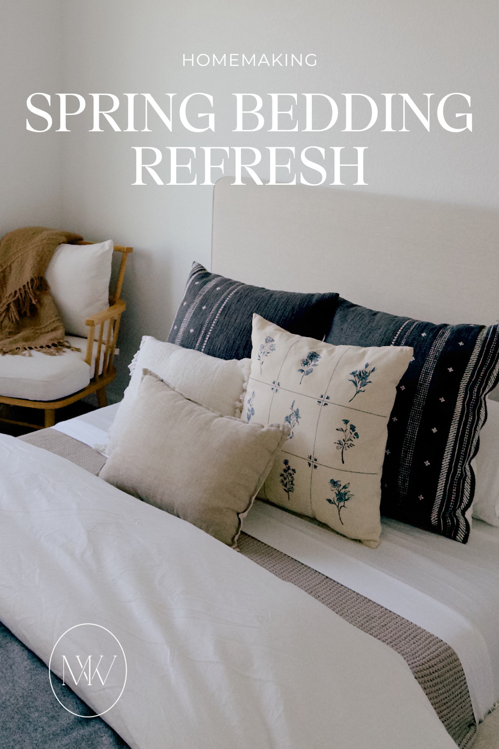 spring is the perfect time to refresh your bedding— I’m loving these light, airy fabrics, soft cool tones, and cozy textures that make my bedroom feel fresh and inviting 

 #LTKHome