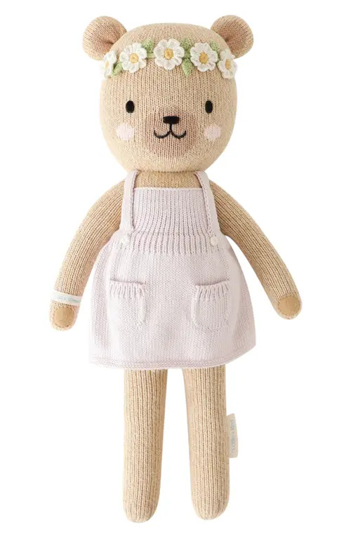 cuddle+kind Little Olivia the Honey Bear Stuffed Animal in Violet at Nordstrom | Nordstrom