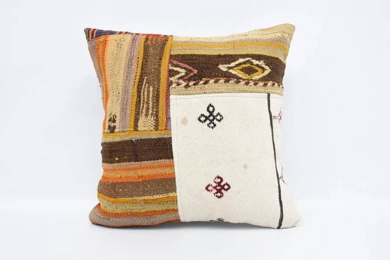 Antique Pillows, Throw Pillow Cover, 20x20 White Pillow Covers, Striped Cushion, Couch Cushion Ca... | Etsy (US)