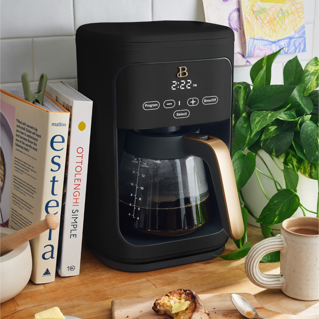 Beautiful 14 Cup Touchscreen Coffee Maker, Black Sesame by Drew Barrymore | Walmart (US)