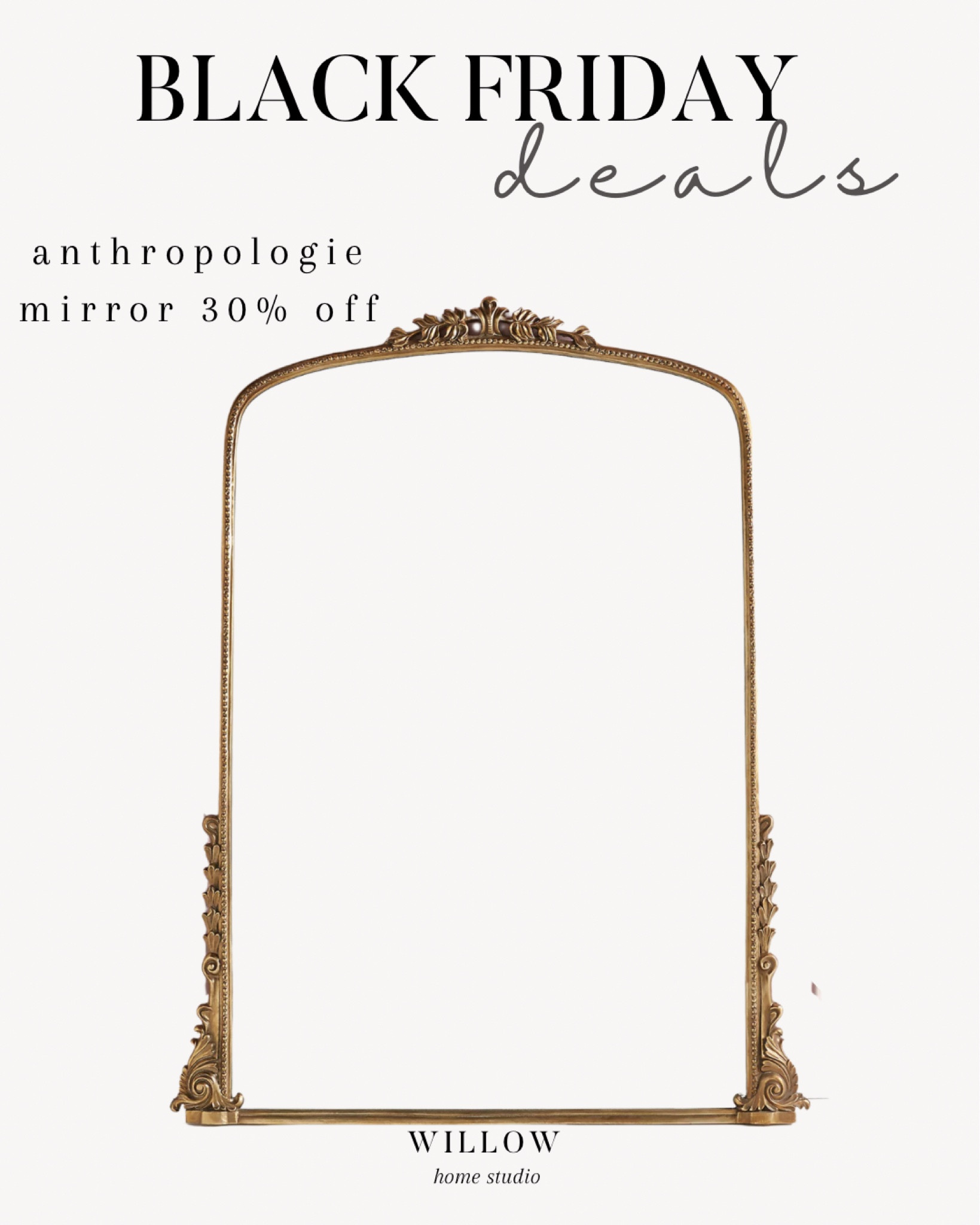 Anthropologie Primrose Mirror


Anthropologie, Black Friday, sale alert 

#LTKsalealert #LTKCyberweek #LTKhome