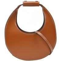 Mini Moon Handbag Staud Tan Leather | Balardi (US & Canada)