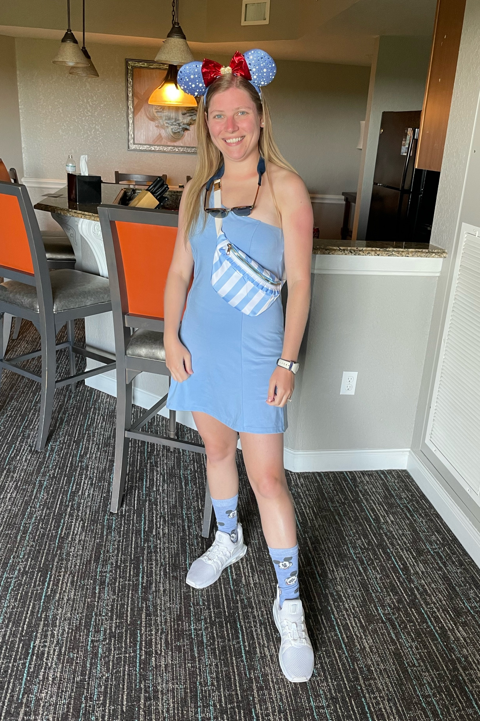 Disney outfit with one shoulder tennis dress and fanny pack  

#LTKSeasonal #LTKunder50