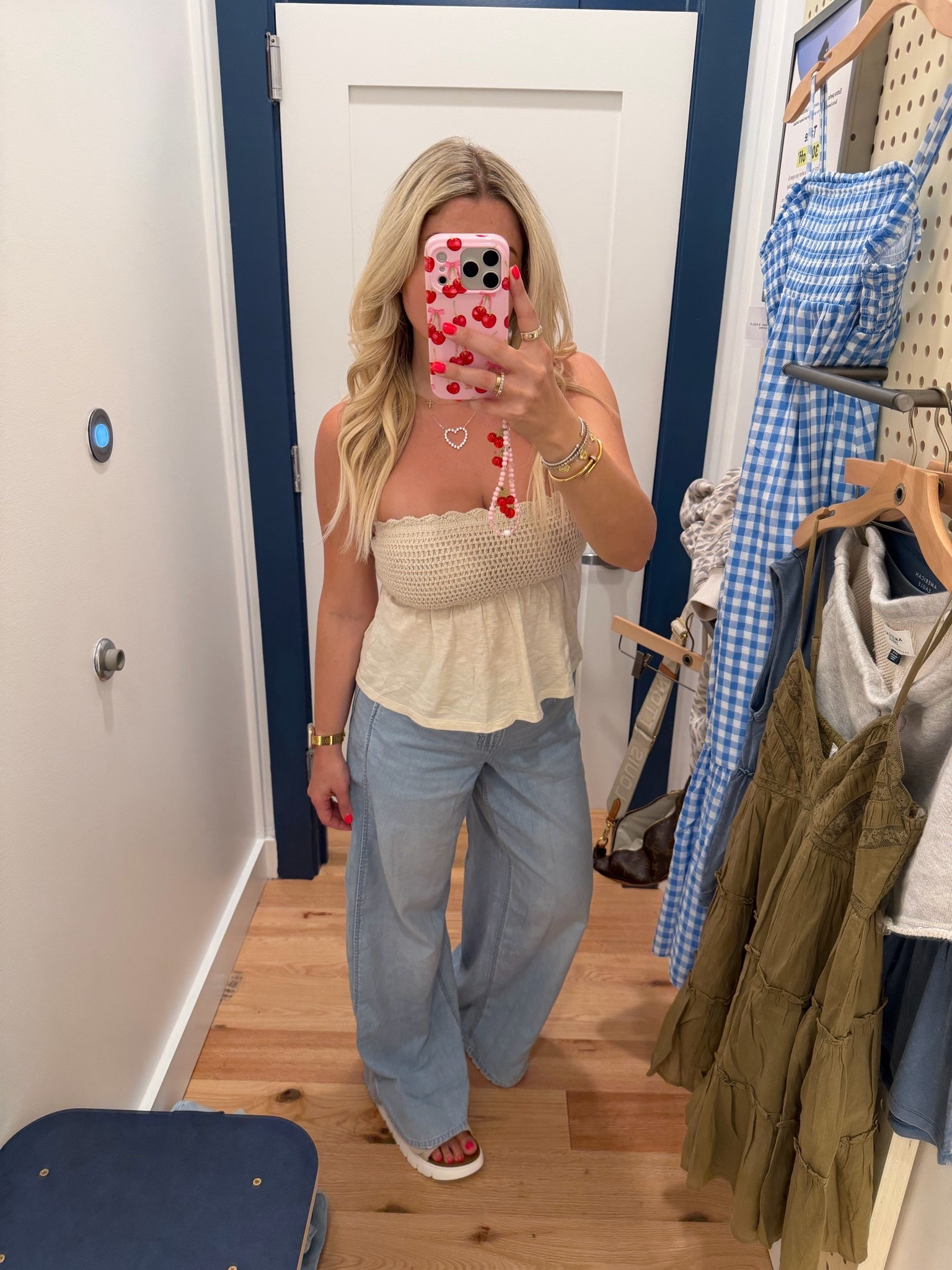 Outfit on sale
Small tube top
Beach summer jeans are so soft lightweight! Size small
Sandals tts

#LTKSaleAlert