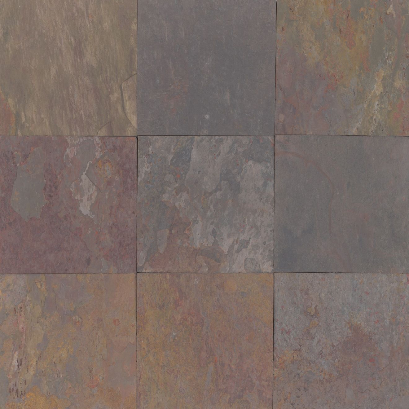 Rajah Multicolor 12" x 12" Floor Tile | Bedrosians Tile & Stone