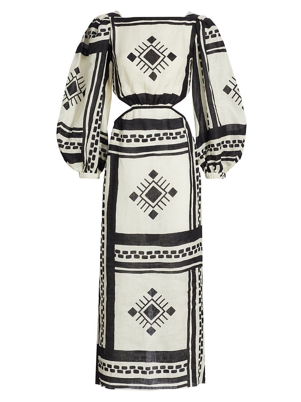 Johanna Ortiz Sachamama Cut-Out Printed Midi-Dress | Saks Fifth Avenue