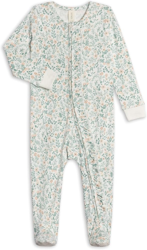 Colored Organics Baby Zip-Up Footed Sleeper with 2-Way Zipper - Organic Cotton Pajamas | Amazon (US)