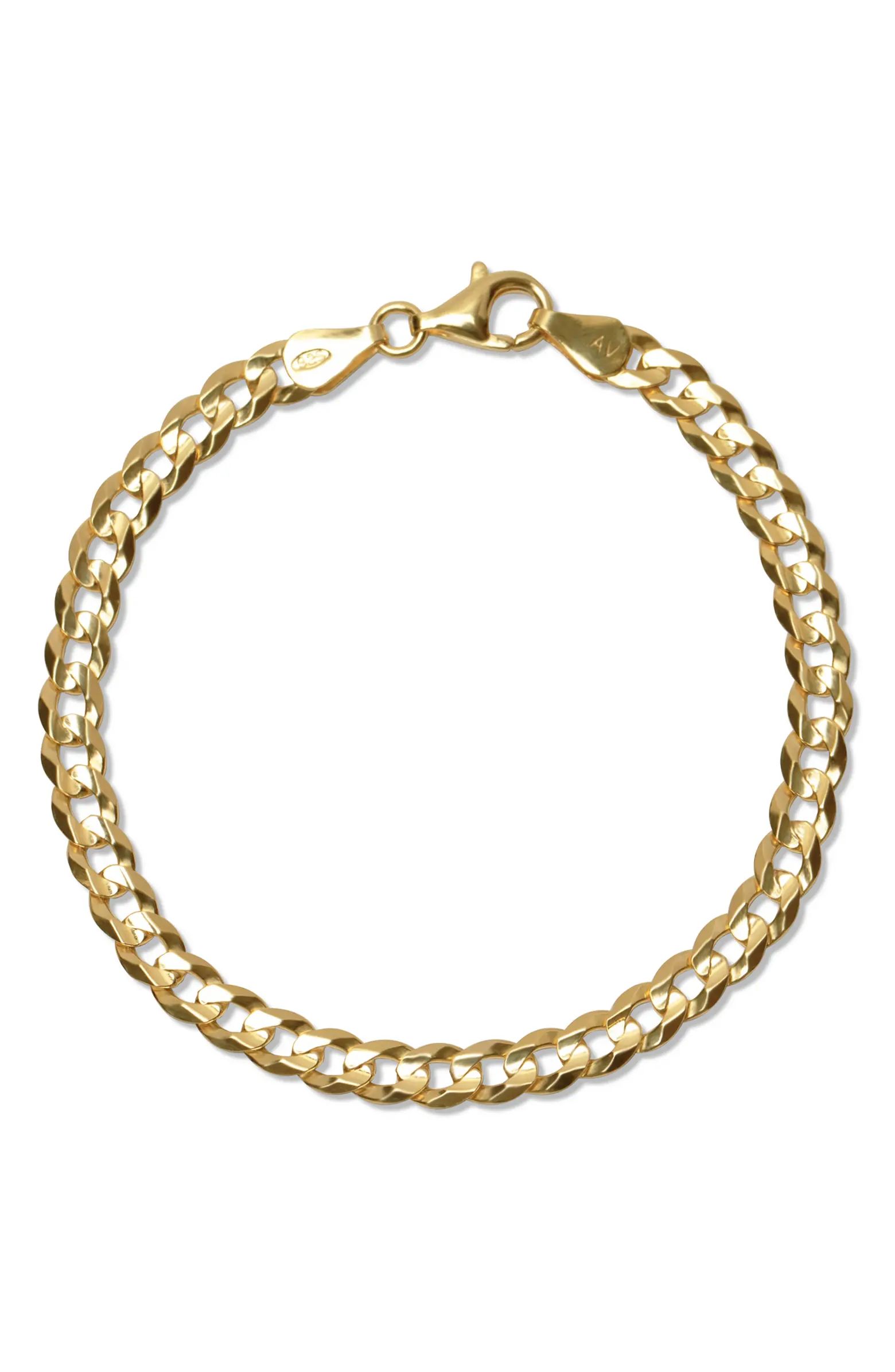 Argento Vivo Sterling Silver Curb Chain Bracelet | Nordstrom | Nordstrom