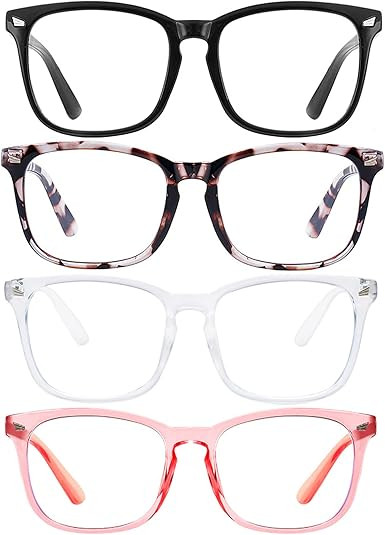 Blue Light Blocking Glasses Square Nerd Eyeglasses Frame Anti Blue Ray Computer Glasses Non Presc... | Amazon (US)