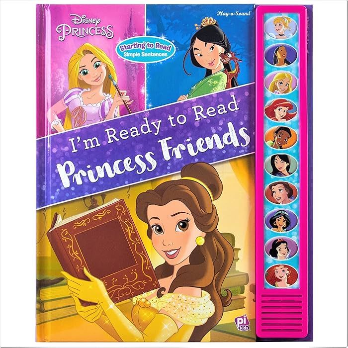 Disney Princess Belle, Mulan, Cinderella, Rapunzel, and More! - I'm Ready to Read Princess Friend... | Amazon (US)