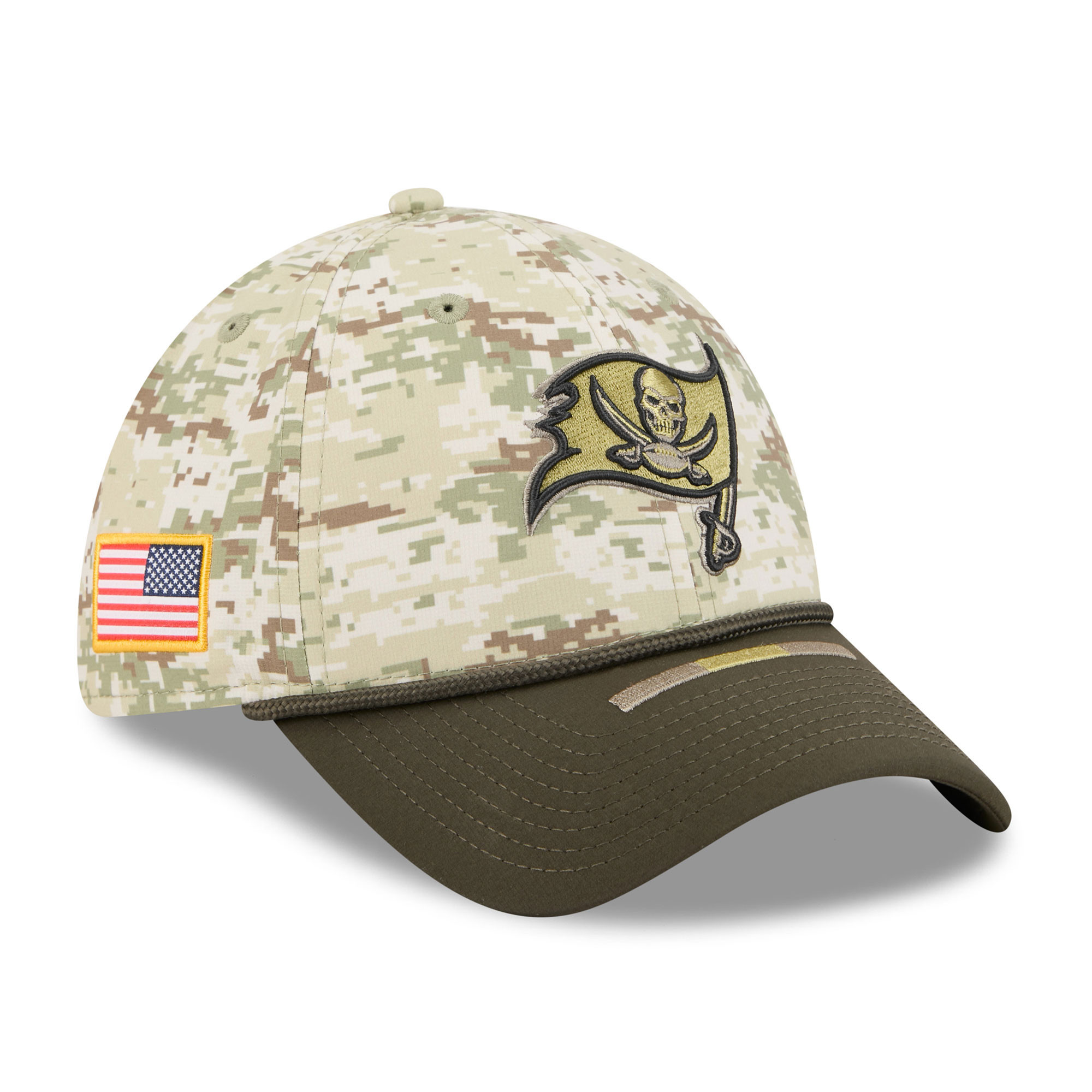 Men's New Era Camo Tampa Bay Buccaneers 2025 Salute to Service 39THIRTY Flex Hat | Fanatics