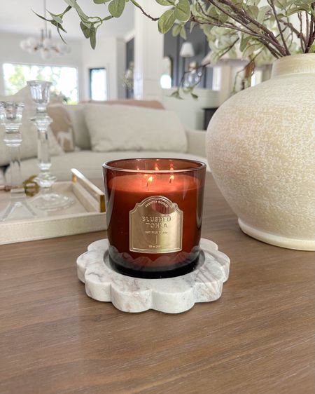Obsessed with this new scalloped marble candle holder from Target available now! The price is too good! And this candle is just SO pretty and gives off a great scent that really fills a room! Highly recommend!

#LTKStyleTip #LTKHome #LTKFindsUnder50